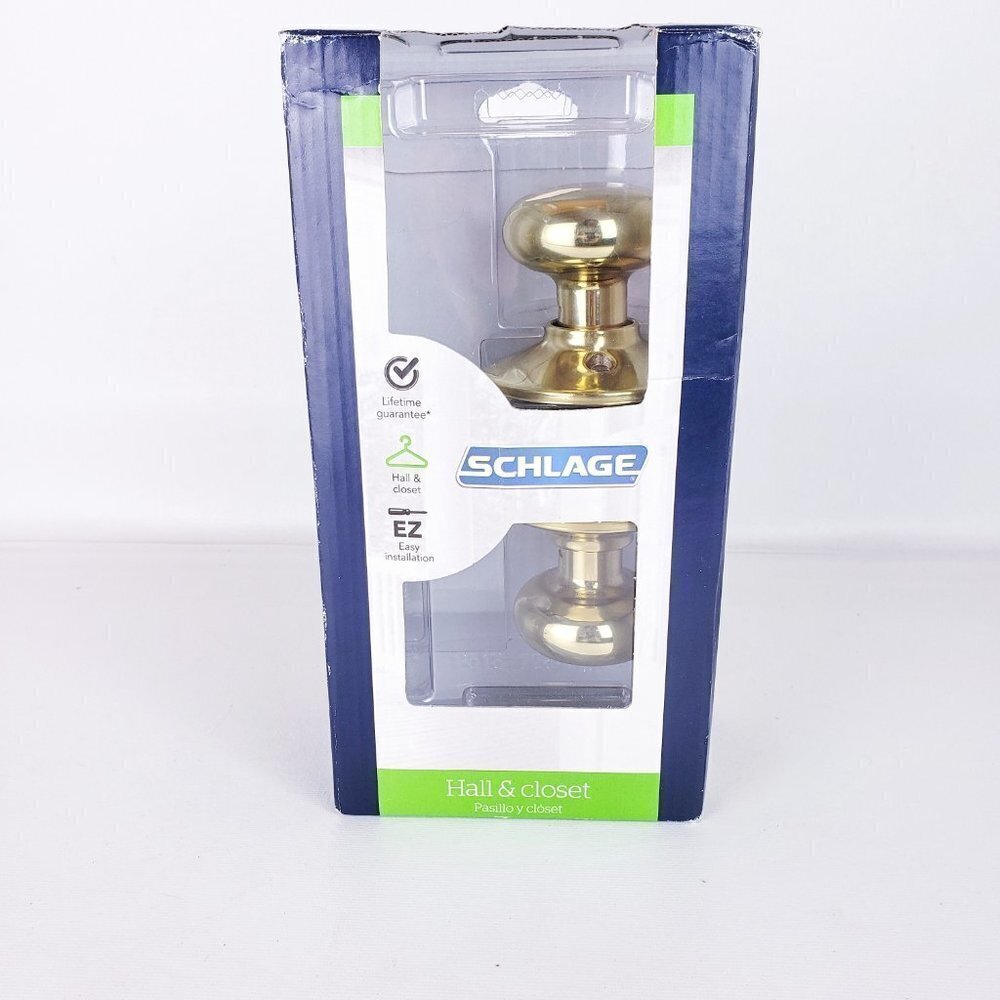 SCHLAGE Plymouth Passage Door Knob Set